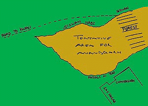 Tentative area map