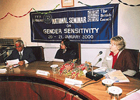 Ms Vneeta Rai, Adviser to the Administrator, UT, inaugurates a two-day national seminar on Gender Sensitivity at Technical Training Institute, Sector 26, Chandigarh, on Thursday