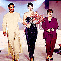   MUMBAI : Miss world-99 Yukta Mookhey walks on the ramp at Seema Roye's fashion show, titled "design your dreams" in Mumbai on Thursday night. Seema roye has designed the gown of the millenium donned by Yukta Mookhey. PTI 