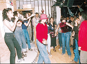 Members of Indi-pop band Caliche sing and dance to their own tunes at a discotheque in Chandigarh on Saturday evening. A Tribune photograph