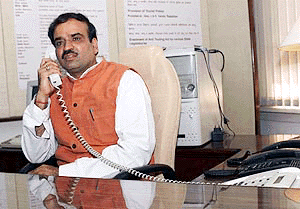 Mr Ananth Kumar, after he assumed the charge as Tourism Minister, at his office in New Delhi on Thursday PTI 