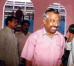 Former Tamil Nadu Health Secretary K. Inbasagaran (IAS) comes out of the special court after he was convicted in a wealth case and sentenced to one year by Special Judge S. Sambandam on Wednesday