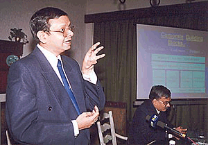 Aptech, the Global Information technology Corporation CEO Ganesh Natarajan announcing the company's new venture named Bconnect B.Com, an initiative for e-commerce