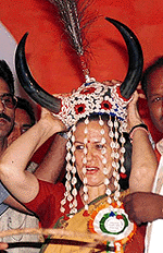 Congress President Sonia Gandhi at a function on the occasion of Dr B. R. Ambedkar's 109 birth anniversary in New Delhi on Friday