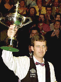 Mark Williams from Wales after beating Matthew Stevens 