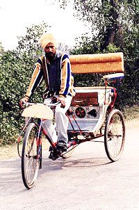First guide-cum-rickshaw puller of Bharatpur Bird Sanctury, Sajan Singh