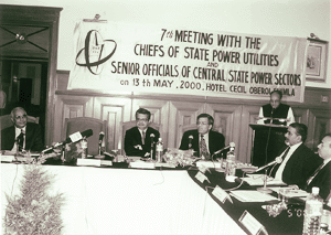 Chief Minister Prem Kumar Dhumal inaugurates the seventh meeting of chiefs of state power utilities and senior officers of central and state sectors at Shimla on Saturday