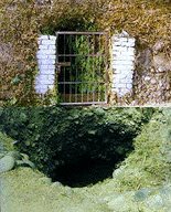 For a few districts in Himachal Pradesh facing water shortage during summer the traditional system of harvesting water in hand Hewn cabes 'Khatris' is still the lifeline. Each Khatri is often sealed with iron gates and kept under lock to prevent "theft" of the precious water source