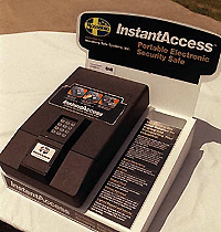 Launched in Foster (USA) by Mossberg Safe Systems on Wednesday, this safe opens with a personalised 4-digit access code via a keypad on the cover, is portable, tamper-proof and can hold two firearms.