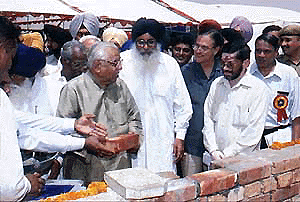 Ram Naik, Union Minster for Petroleum and Natural Gas, inaugurating the construction work of Rs 16, 000 crore Sri Guru Gobind Singh refinery at Bathinda in Punjab on Friday. �  PTI photo