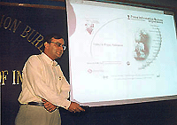 Information and Broadcasting Minister Arun Jaitley launching a website of the Press Information Bureau in New Delhi on Friday