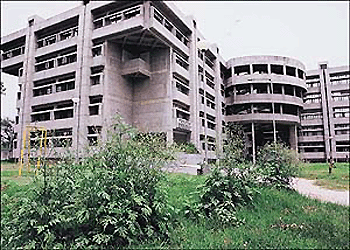 A view of the Advanced Pediatric Centre building of the PGI, Chandigarh. Scores of patients who come to the pediatric emergency at the PGI daily are facing inconvenience on account of the closure of the entrance door.  � A Tribune photograph