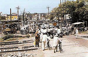 The level crossing at Sahnewal in Ludhiana district