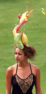A unidentified racegoer sports a striking hat on the first day of Royal Ascot June 20. Royal Ascot, Europe's most valuable race meeting, is the fashion highlight of the year's social calender