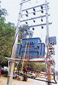 While low cost maintenance work is being carried out, like in this transformer situated on the Ferozepore road, no new transformers have been added or replaced in Ludhiana.