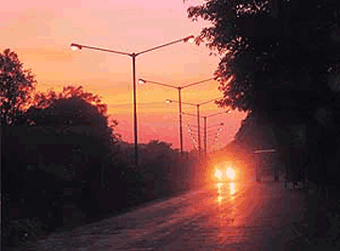 Tribune lensman Manoj Mahajan captures the glorious red of sunset at Chandigarh on Tuesday