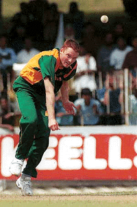 South African bowler David Terbrugge&nbsp;