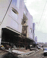 The multistorey hall-cum-commercial complex in Model Town, Ludhiana