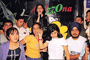 Bina Mistry performs at Disco Theatre in Sector 9, Chandigarh, on Sunday.� A Tribune photograph