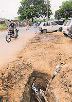 Dug-up trenches like this will be a thing of the past once the civic body introduced new trenchless technology in Chandigarh.