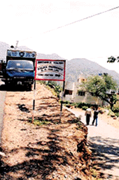 A signboard of the proposed railway station at Parwanoo was put up on the Kalka-Shimla national highway some time back, but no work has yet been done on the project