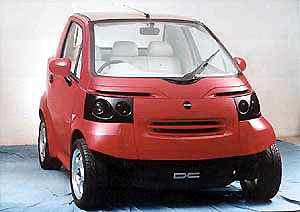 Auto design wizard Dilip Chhabaria's small three-seater creation, "L'il", to be rolled out on the Indian roads by next year � PTI photo