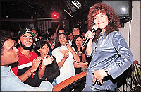 Penaz Masani performs at Aerizzona, Sector 9, in Chandigarh on Sunday� Tribune photo by Pradeep Tewari