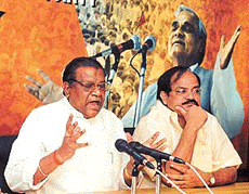 BJP President addressing his first press conference