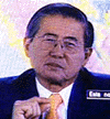 Peruvian President Alberto Fujimori