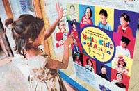 This girl finds herself out of place among the Asian kids of her age shown in the pictures that she admires