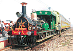 Fairy Queen Express at Delhi Cantt Railway Station.