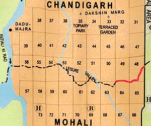 Map of Chandigarh