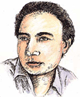 A portrait of Sahir Ludhianvi
