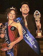 Karishma and Gaurav, who were declared Ms and Mr Monte Carlo, respectively, at a show held at Hotel Mountview in Chandigarh on Monday night. 