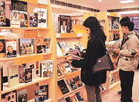 UK Today: A view of the exhibition of books on British culture at the British Library, Sector 8, Chandigarh.