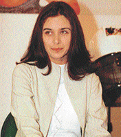 Model Lisa Ray at the inauguration of a Lakme beauty saloon in Chandigarh.