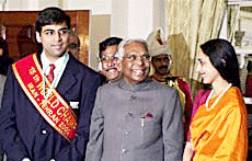 Newly-crowned World chess champion Vishwanathan Anand