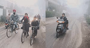 Dense fog on Thursday morning in Ludhiana