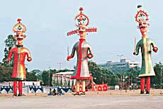 Three of the most easily recognisable demons