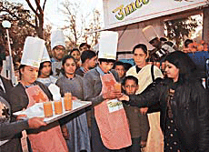 A special day for the mentally challenged children as their hope for better future comes alive with the inauguration of a juice bar at the Sukhna Lake in Chandigarh on Thursday.