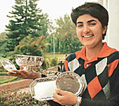Irina Brar with her trophies