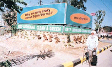 A garbage dump near PAU gate which became operational on Monday. 