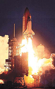 The space shuttle Discovery lifts off on Mission STS 102 to the International Space Station at the Kennedy Space Centre on Thursday. Seven astronauts are aboard Discovery along with the Leonardo Multipurpose Logistics Module.