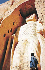 A file photo of the Buddha statue at Bamiyan