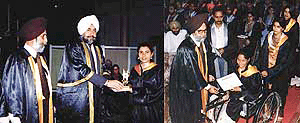 Students of SCD Government College being awarded degrees