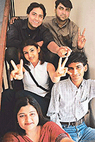 (Clockwise) Rahul, Kalyan, Khyali, Namrata and Molika from Chandigarh have bagged film assignments. 