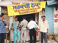 A liquor vend operated by the Excise and Taxation Department are doing brisk business in many localities of Ludhiana.