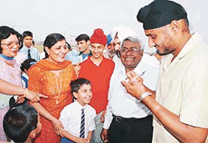 New Indian bowling sensation, Harbhajan Singh is all smiles