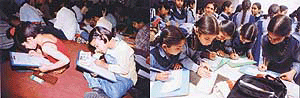 A view of the handwriting contest
