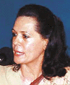 Congress President Sonia Gandhi